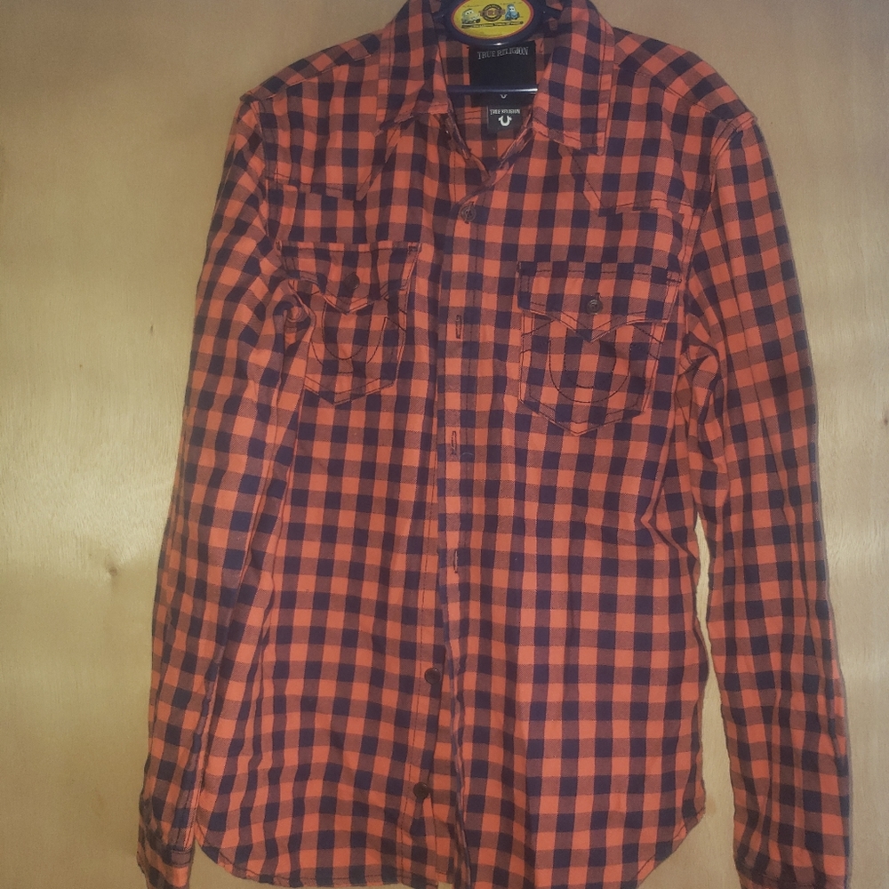 BUTTON UP TRUE RELIGION SHIRT